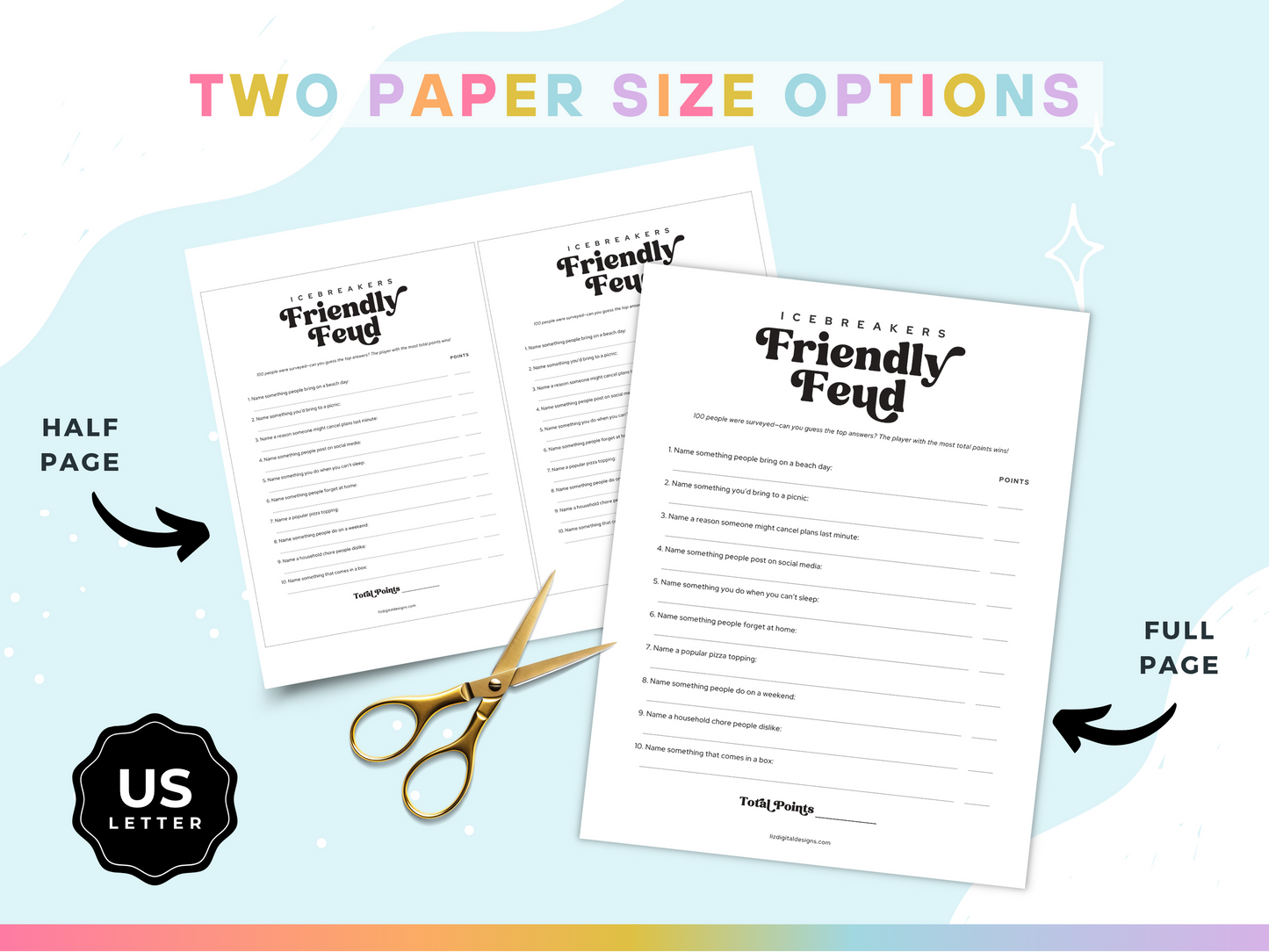 Icebreakers Party Game - Friendly Feud