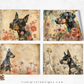 Doberman Pinschers Vol 2 - Junk Journal & Scrapbooking Paper