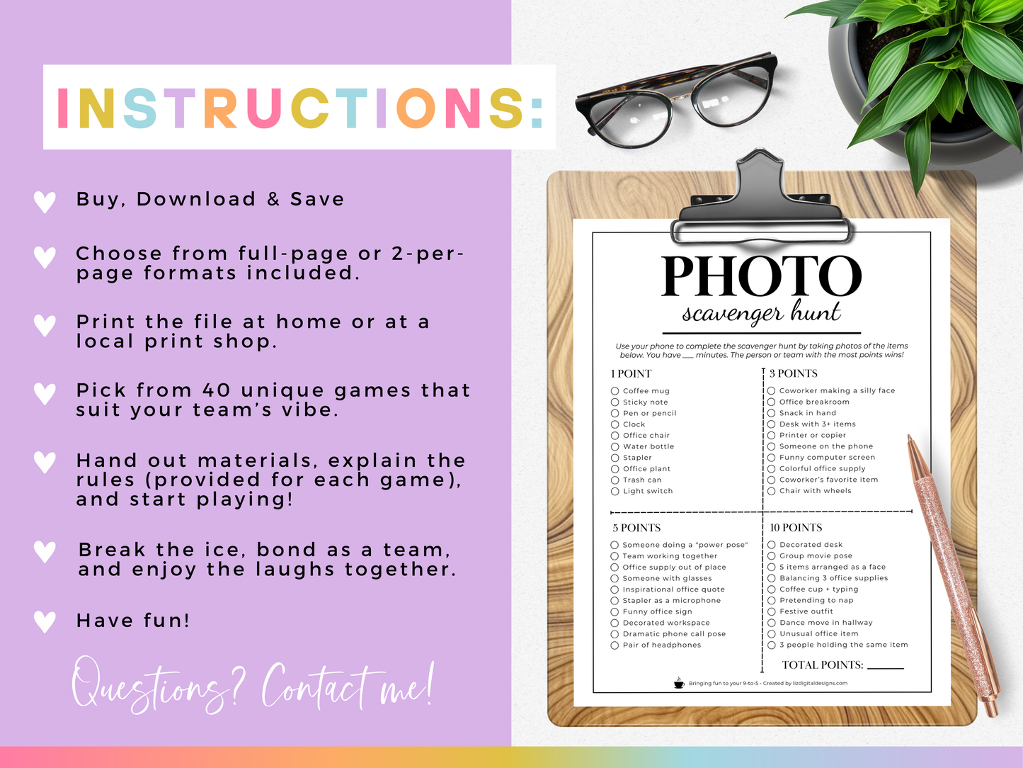 Office Party Game Pack (40 Games)