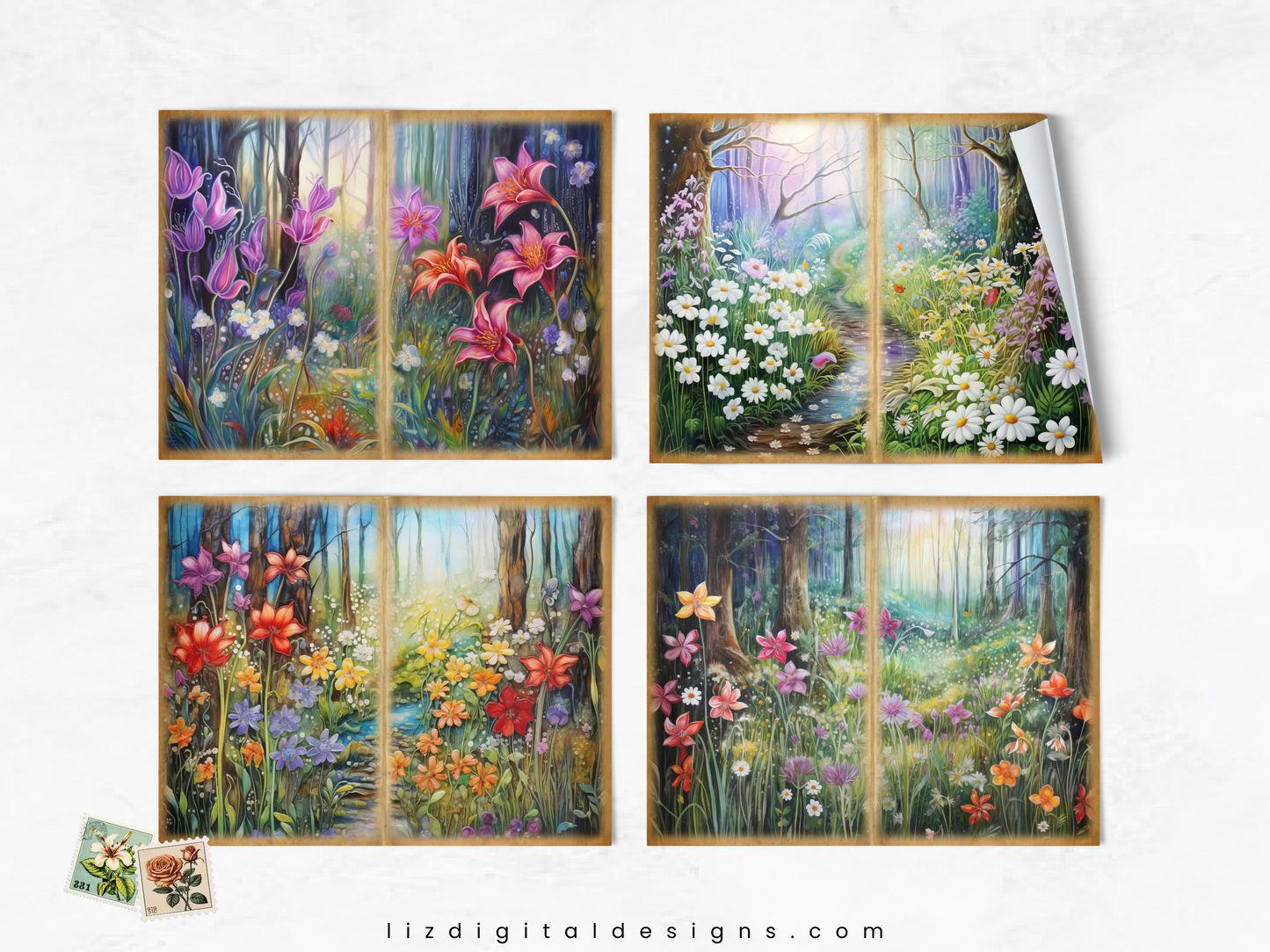 Fairytale Forest - Junk Journal & Scrapbooking Papers