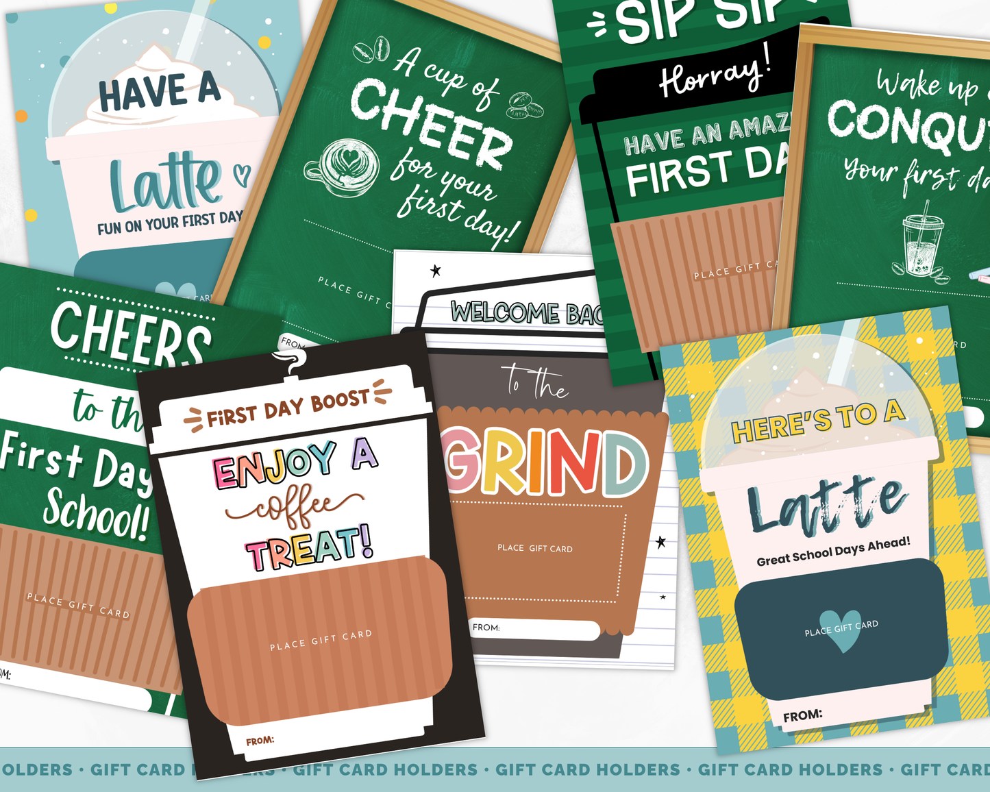 Back to School Coffee Gift Card Holders