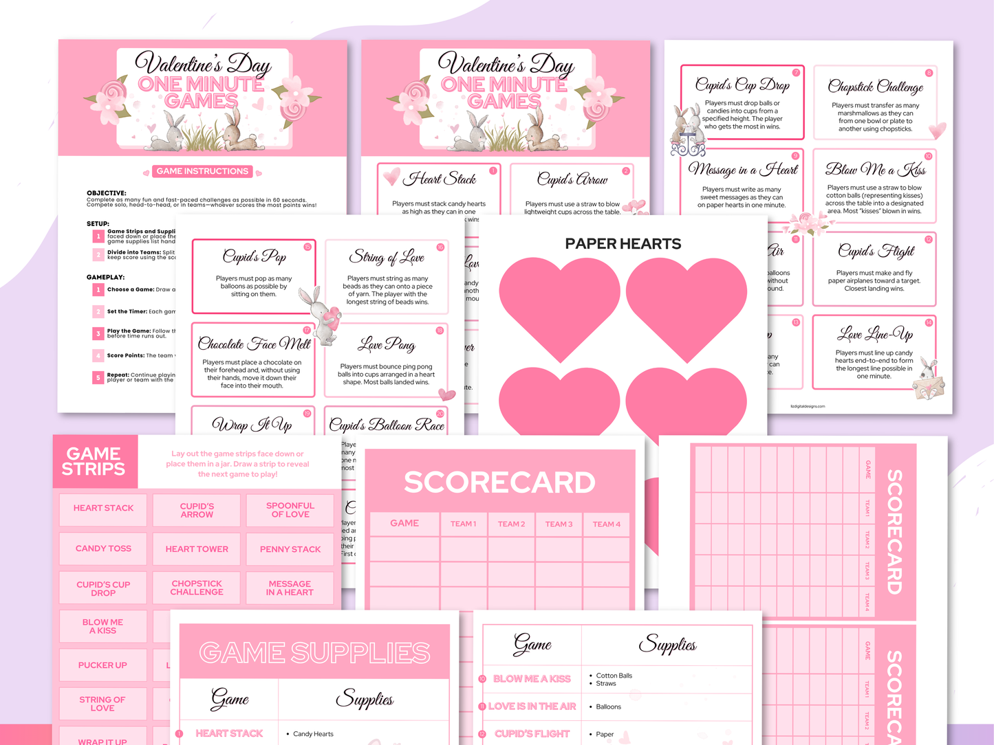Valentine's Day One Minute Games