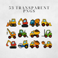Construction Birthday Party Clipart Pack