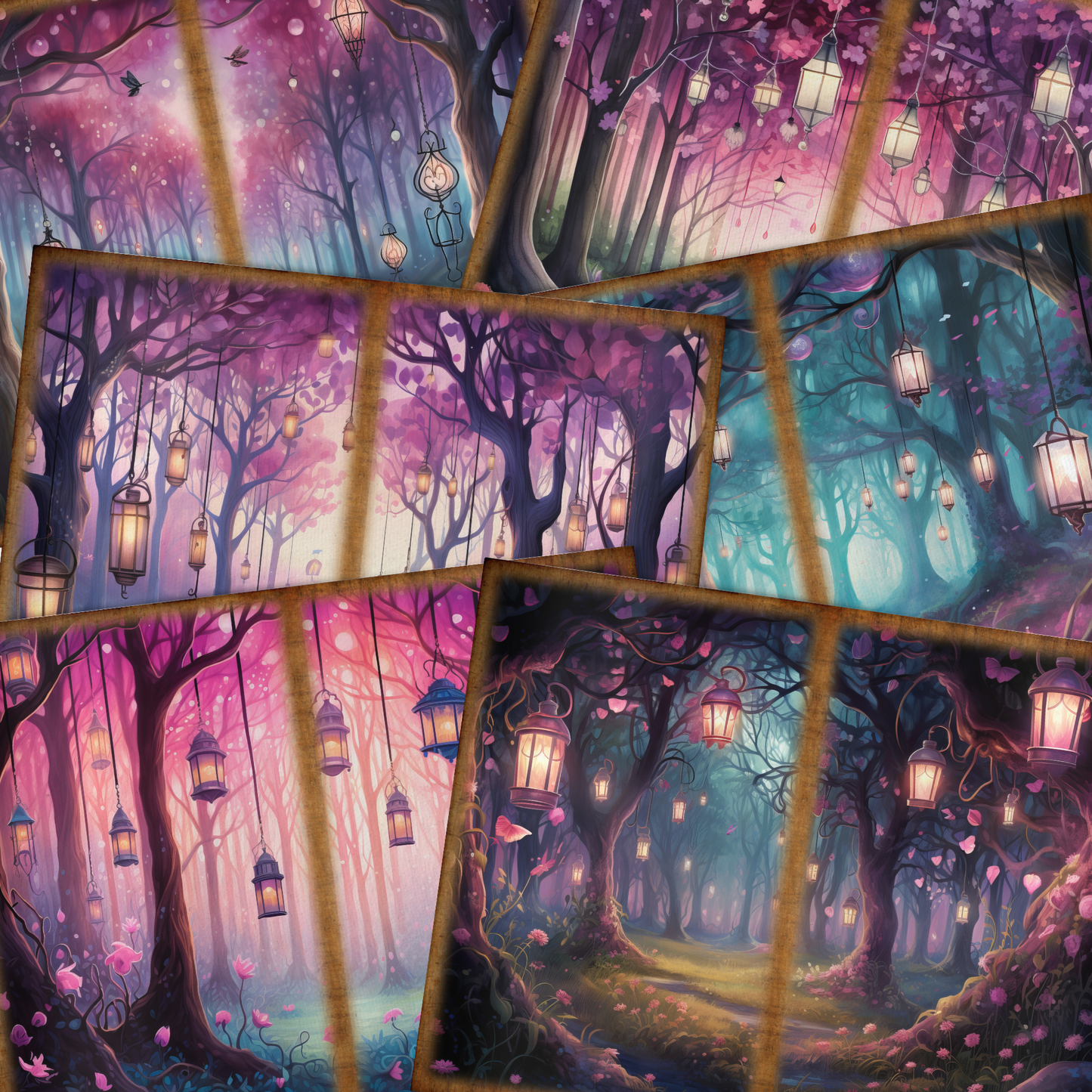 Mystical Forest - Junk Journal & Scrapbooking Papers