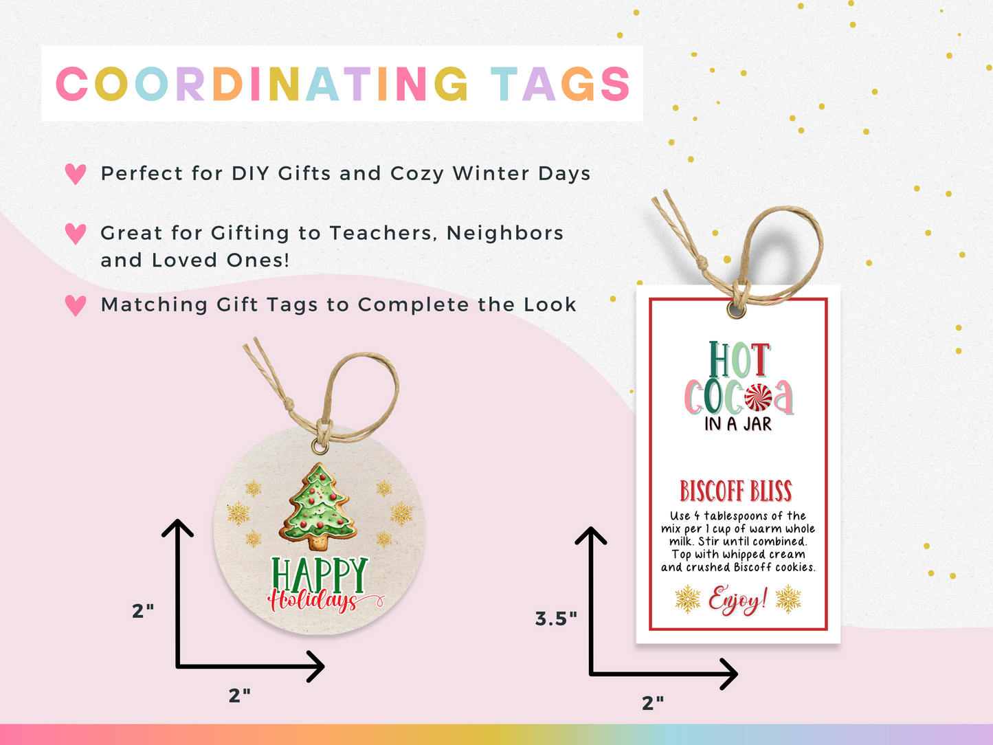 Hot Cocoa in a Jar Tags