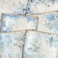 Blue Toile - Junk Journal & Scrapbooking Papers