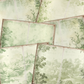 Green Toile - Junk Journal & Scrapbooking Papers