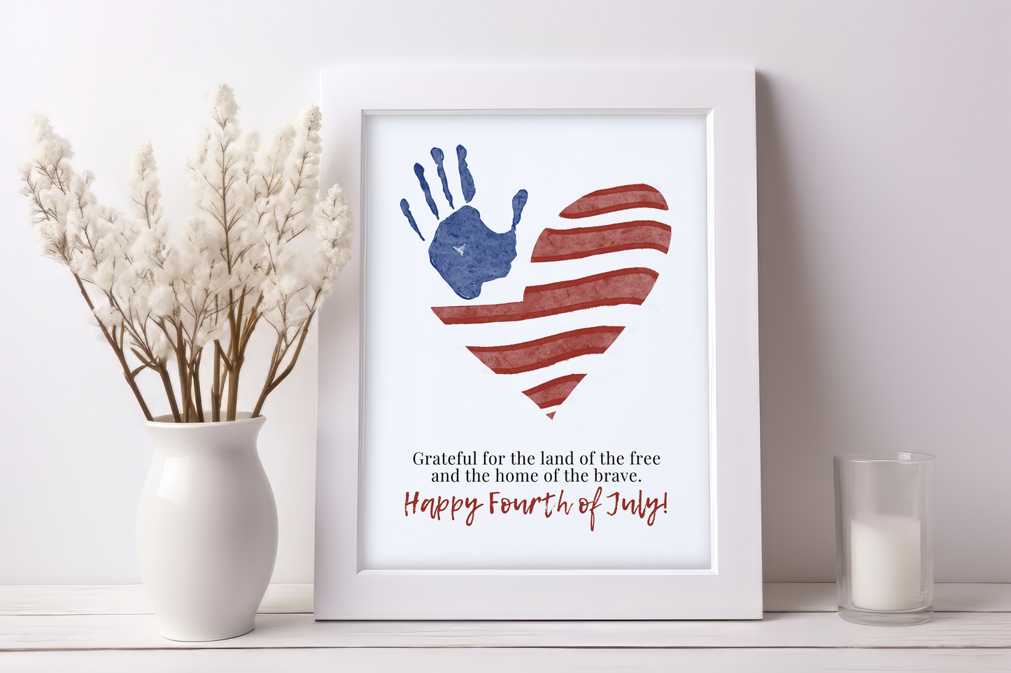 4th of July Handprint Art