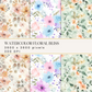 Watercolor Floral Bliss Digital Papers