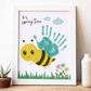 Spring Bee Handprint Art