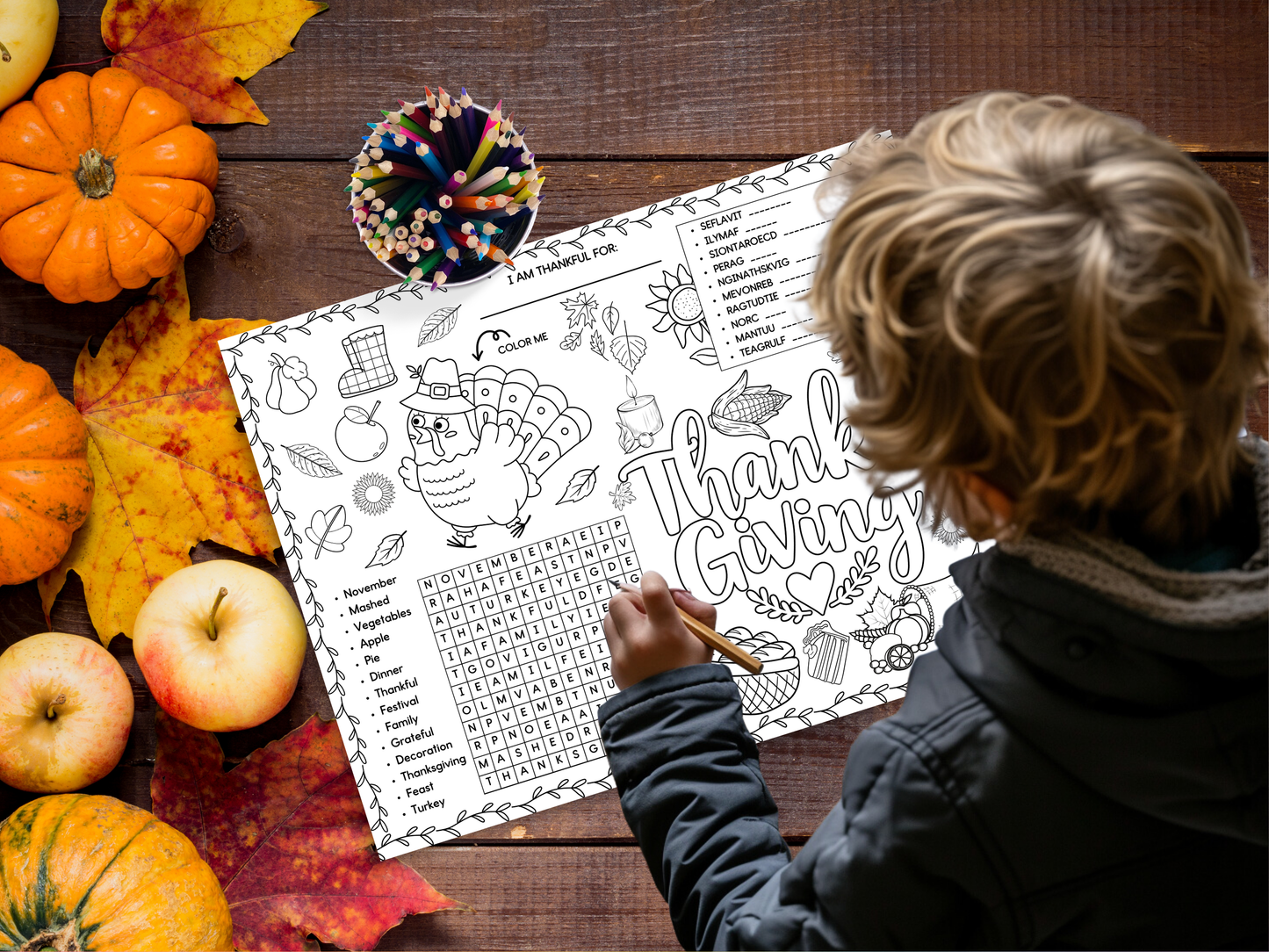 Thanksgiving Activity Placemats