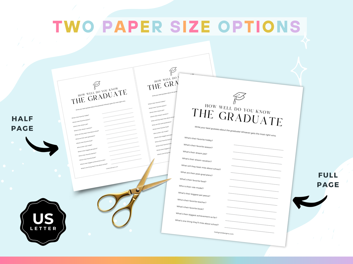 Graduation Party Game Pack