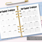 Birthday Tracker (Planner Insert)