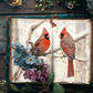 Red Cardinals - Junk Journal & Scrapbooking Papers