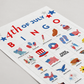 4th of July Bingo Cards