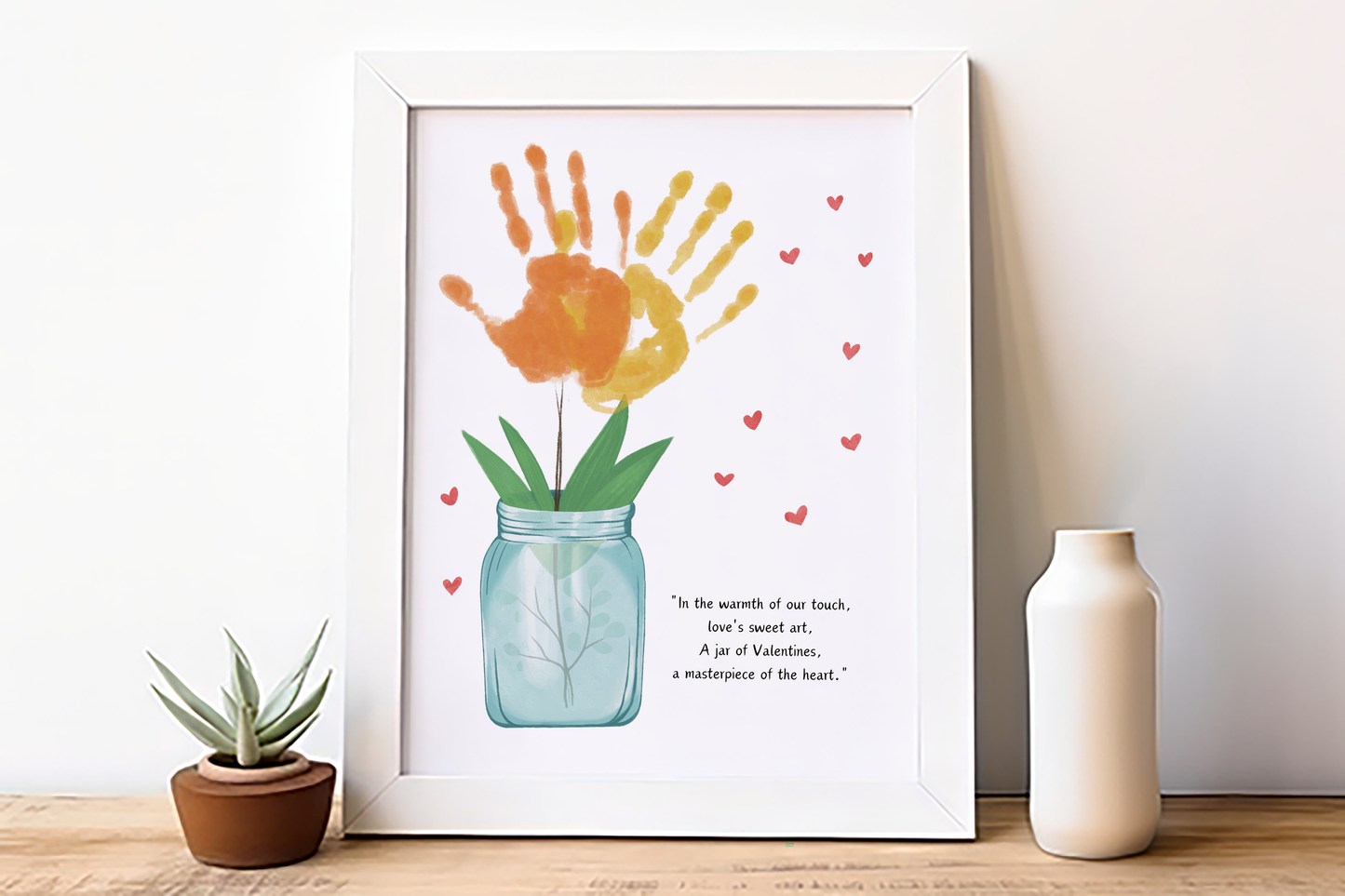 Valentine's Day Handprint Art