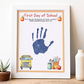 1st Day of School Handprint Art