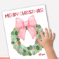 Christmas Wreath Fingerprint Art