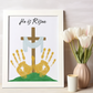 Easter - He is Risen Handprint Art