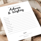 Retirement Party Game - Advice & Wishes