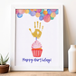 Birthday Handprint Art