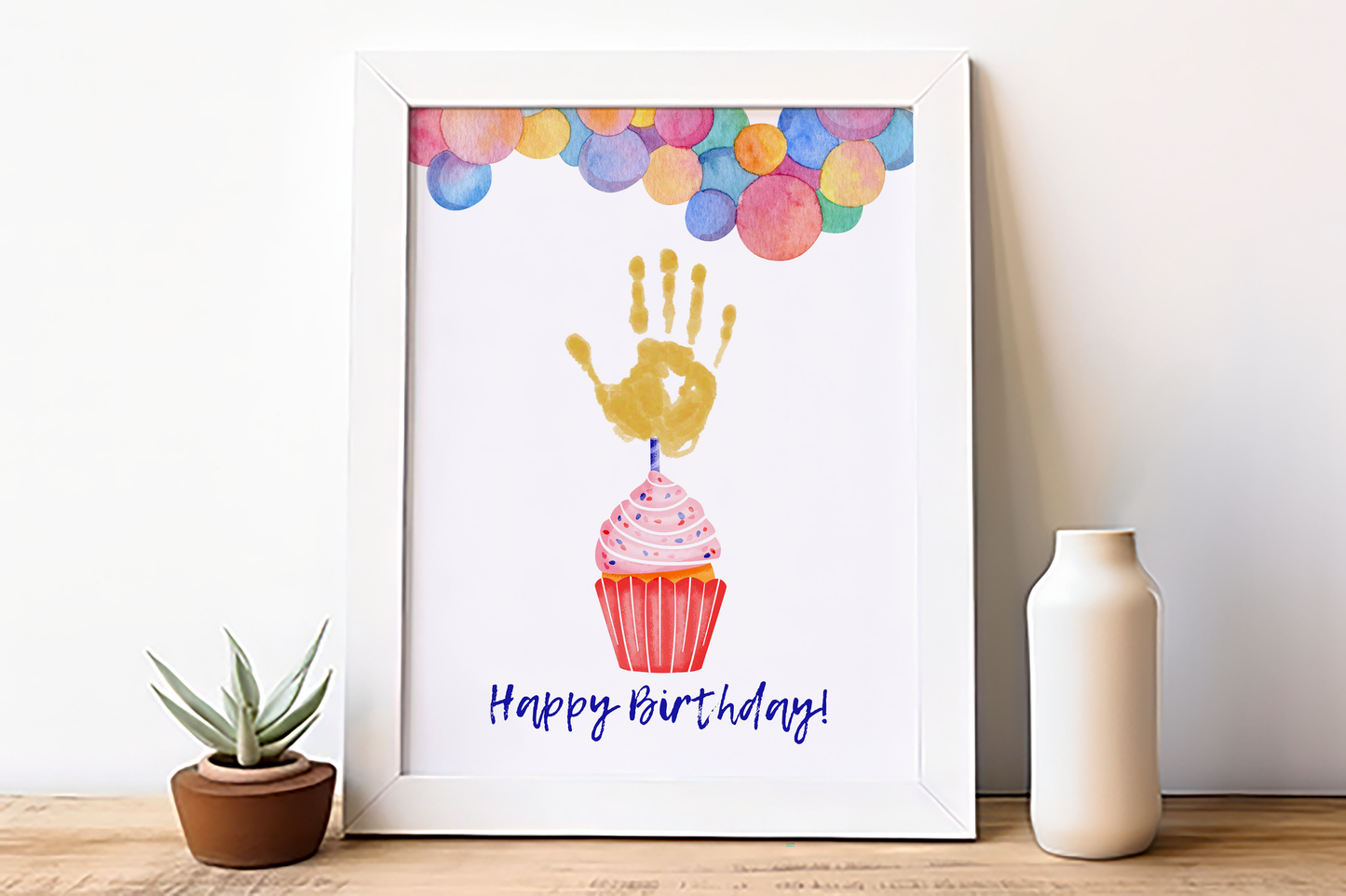 Birthday Handprint Art