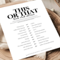 This or That - Book Club Edition