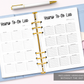 Yearly To-Do List (Planner Insert)