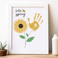 Hello Spring Handprint Art