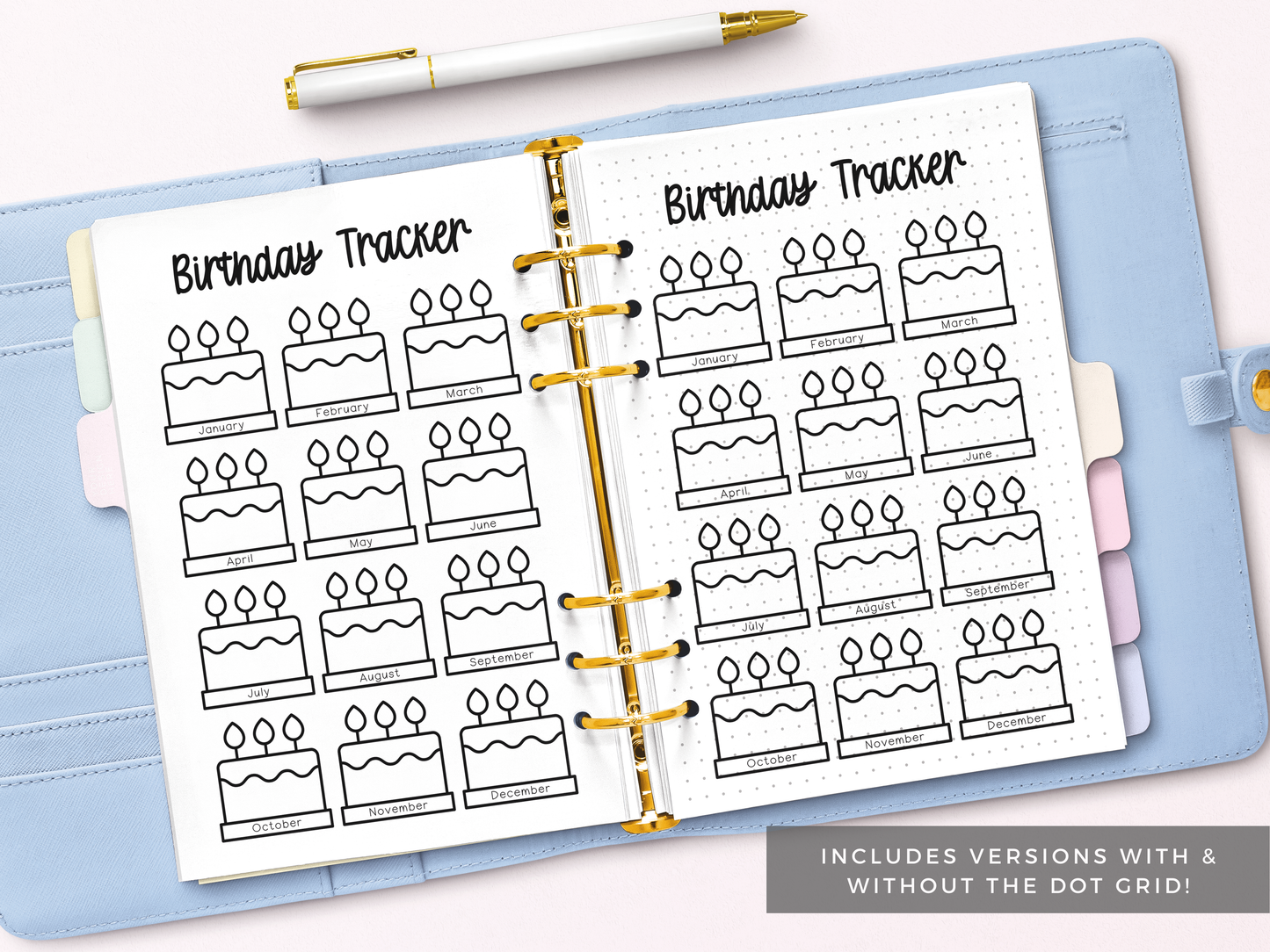 Birthday Tracker (Planner Insert)