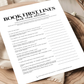 Book First Lines Trivia - Book Club Edition