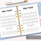 Chinese Blossoms Mood Tracker (Planner Insert)