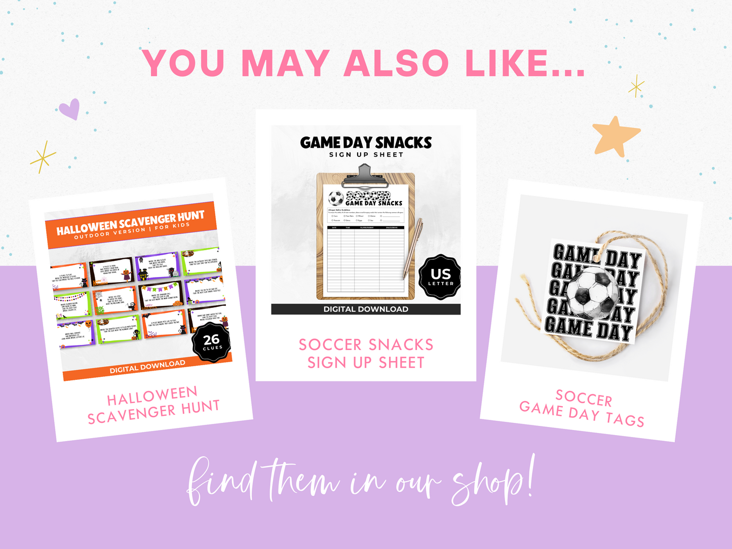 Soccer Game Day Treat Tags