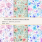 Watercolor Floral Bliss Digital Papers