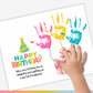 Happy Birthday Handprint Art