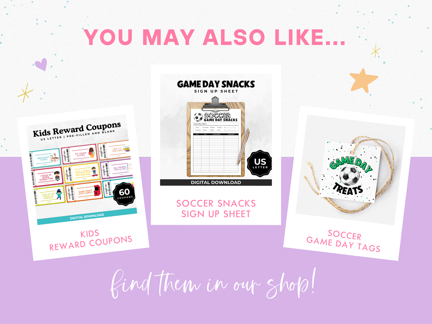 Soccer Game Day Treat Tags