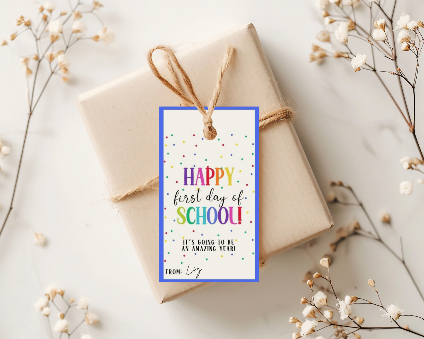 Happy First Day of School Gift Tags