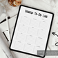 Yearly To-Do List (Planner Insert)