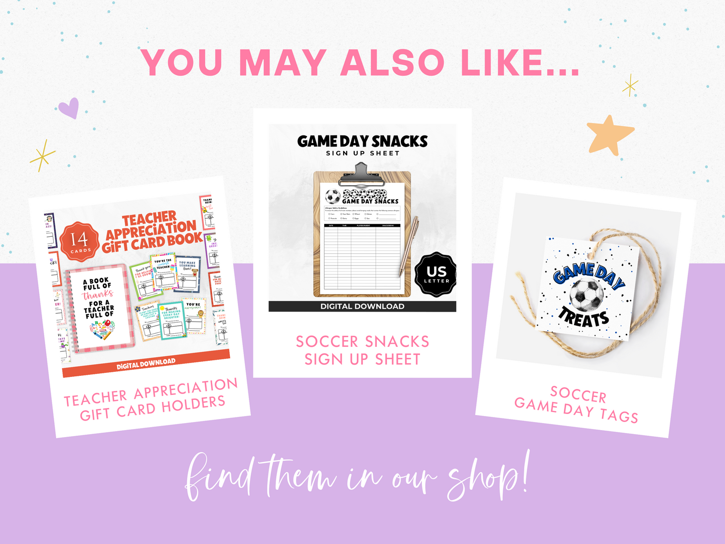 Soccer Game Day Treat Tags