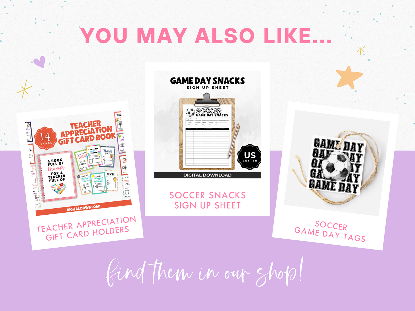 Soccer Game Day Treat Tags