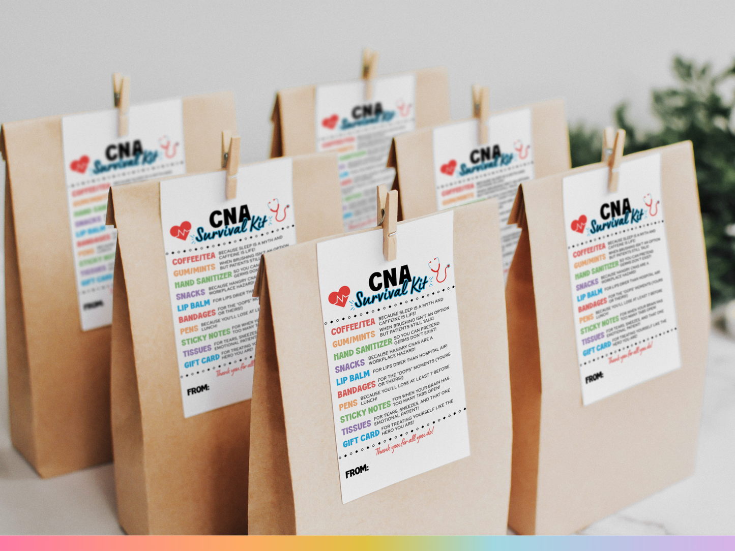 CNA Survival Kit Tags