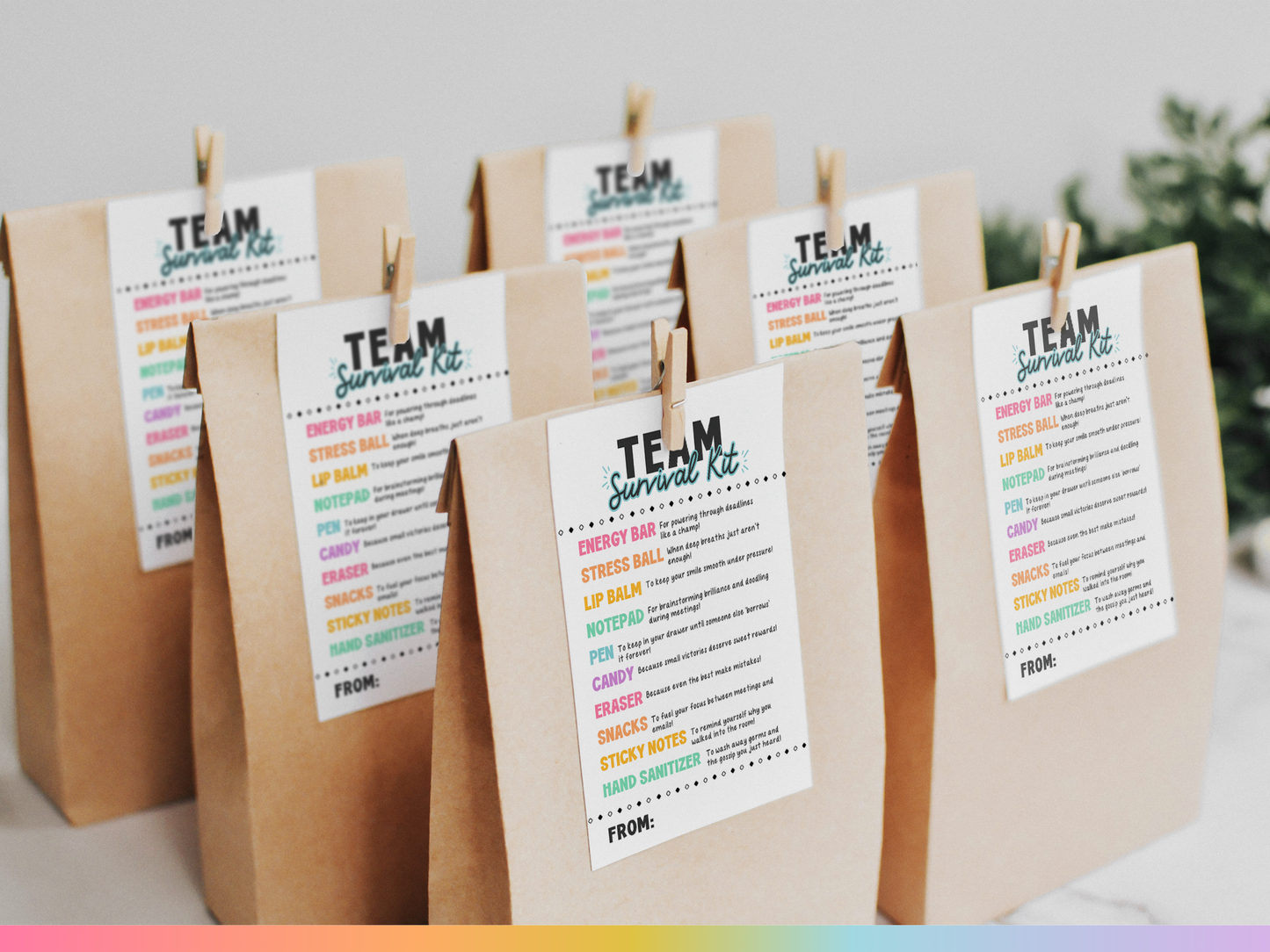 Team Survival Kit Tags