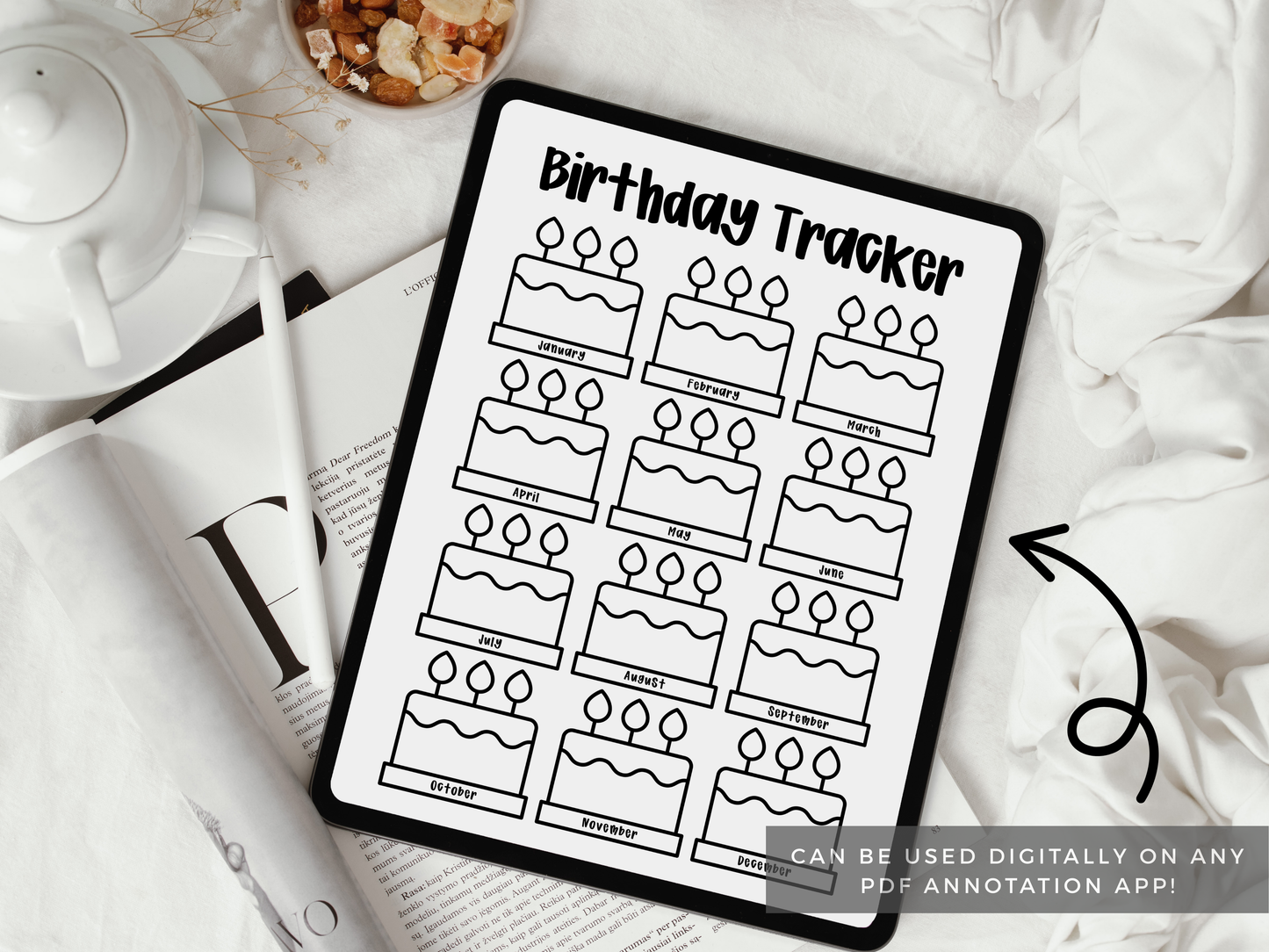 Birthday Tracker (Planner Insert)