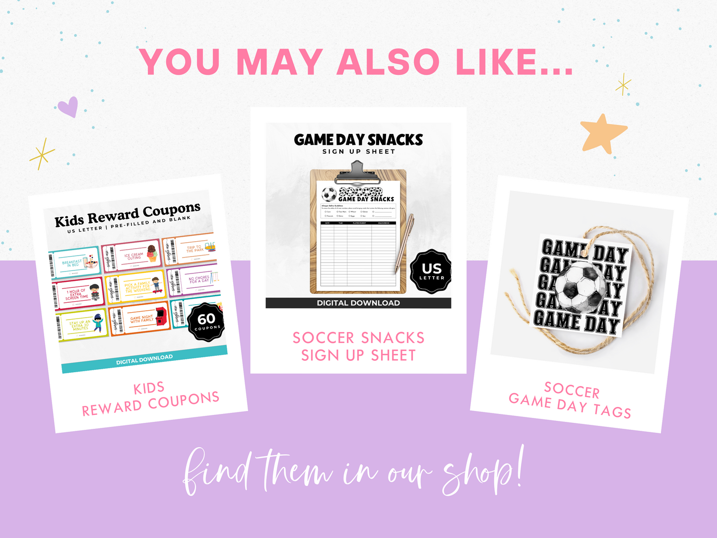 Soccer Game Day Treat Tags