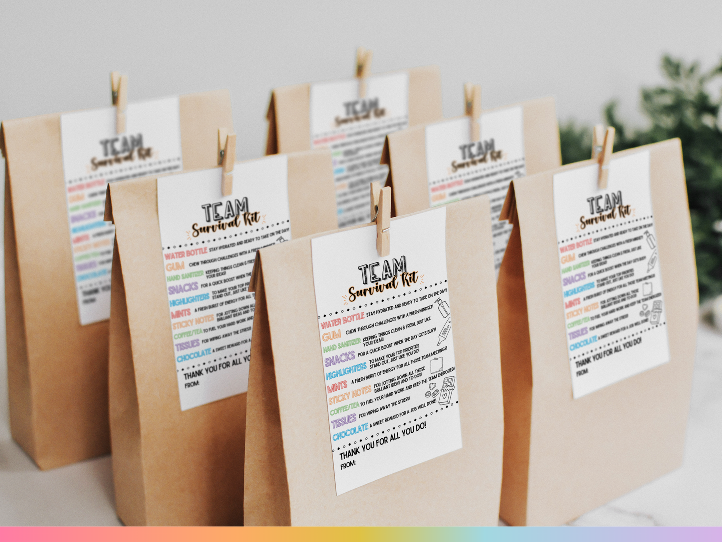 Team Survival Kit Tags