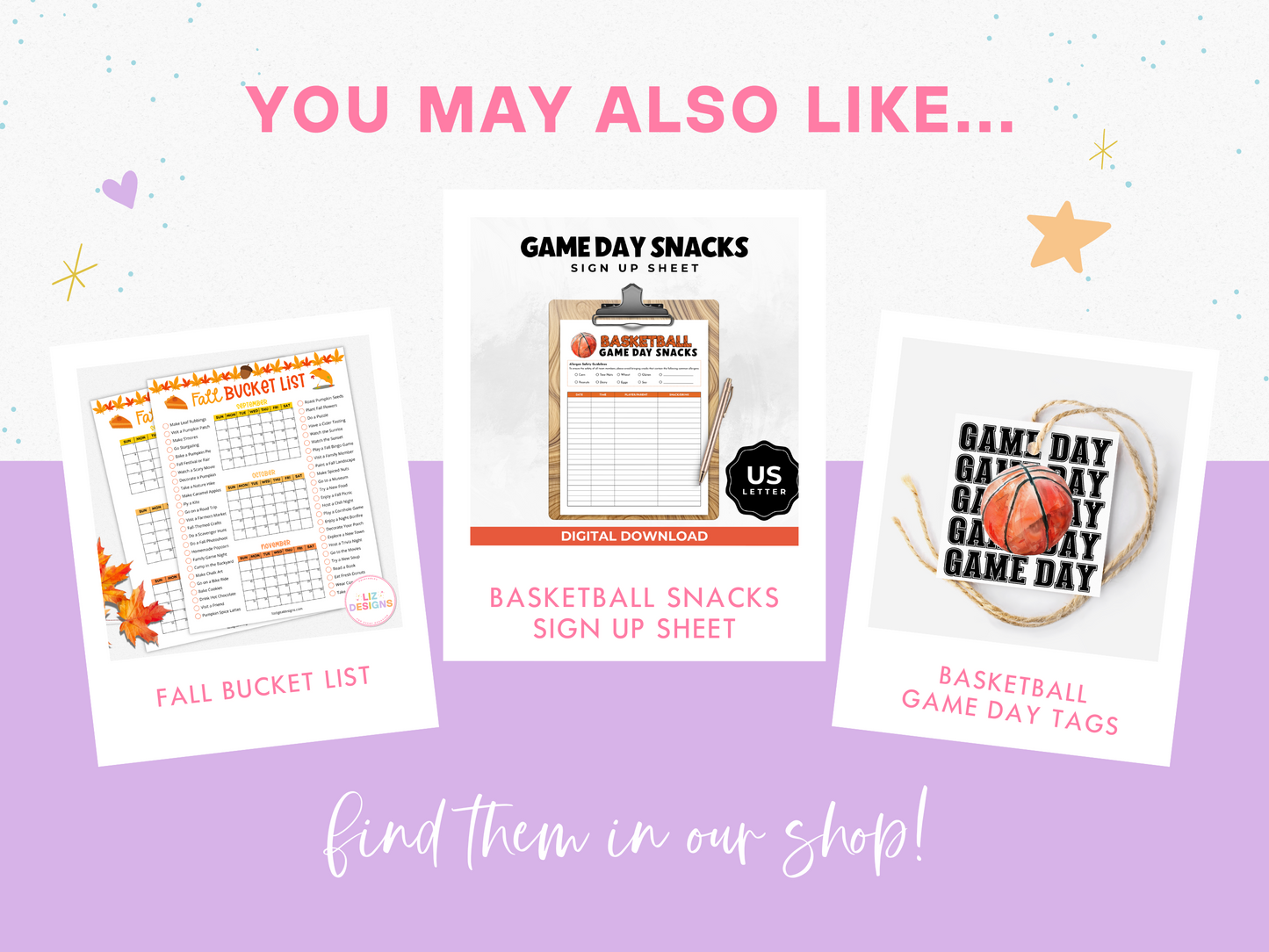 Basketball Game Day Treat Tags