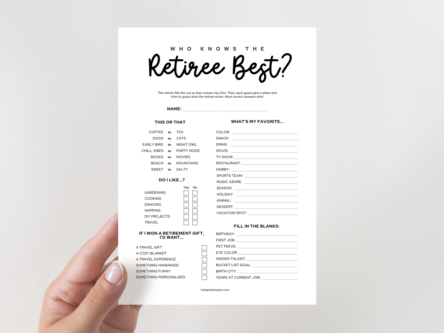 Who Knows the Retiree Best?