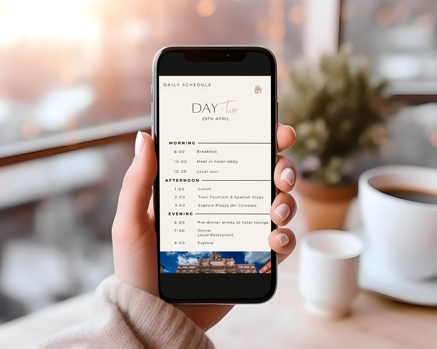 Mobile Travel Planner & Itinerary - Canva Template