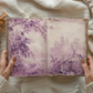 Purple Toile - Junk Journal & Scrapbooking Papers