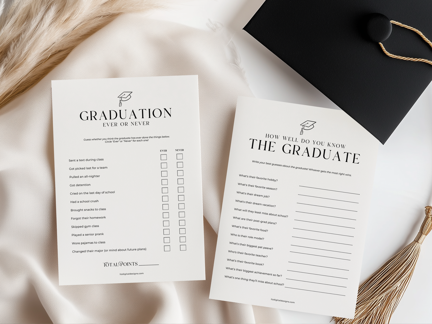 Graduation Party Game Pack